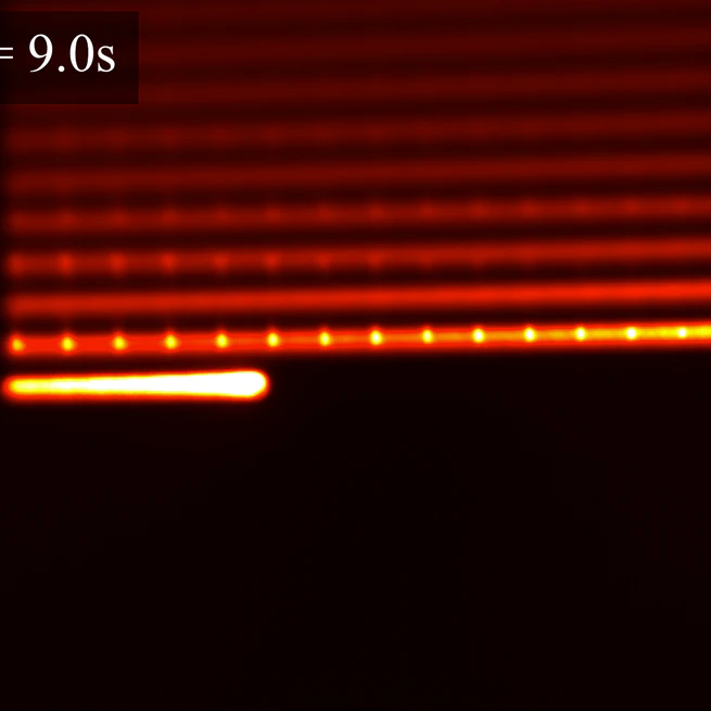 A pilot study using flying spot laser thermography and signal reconstruction