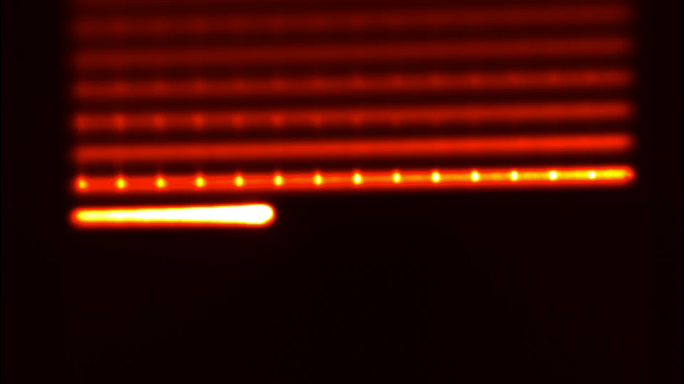 A pilot study using flying spot laser thermography and signal reconstruction